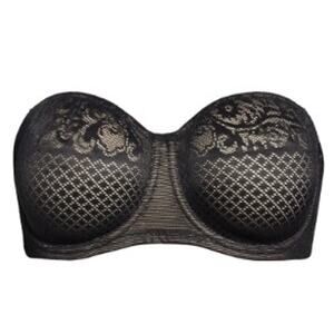 Wacoal Visual Effects Strapless Lace Minimizer Bra Size 38DDD Style 854310 NWT!